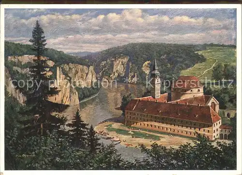 Kelheim Kloster Weltenburg mit Donaudurchbruch / Kelheim Donau /Kelheim LKR