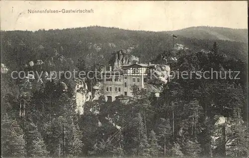 Jonsdorf Nnnenfelsen Gastwirtschaft Kat. Kurort Jonsdorf