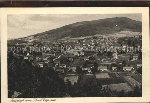 Jonsdorf Blick vom Buchberg Kat. Kurort Jonsdorf