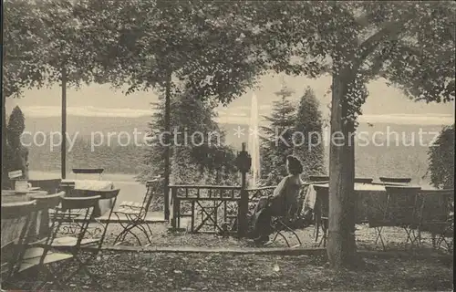 Walddorf Sachsen Blick vom Garten des Gasthofs Kottmarwald Kat. Eibau