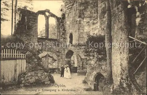 Oybin Kreuzgang Kirchruine Kat. Kurort Oybin