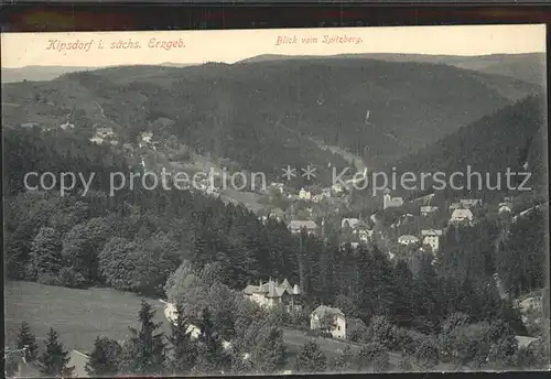 Kipsdorf Blick vom Spitzberg Kat. Altenberg