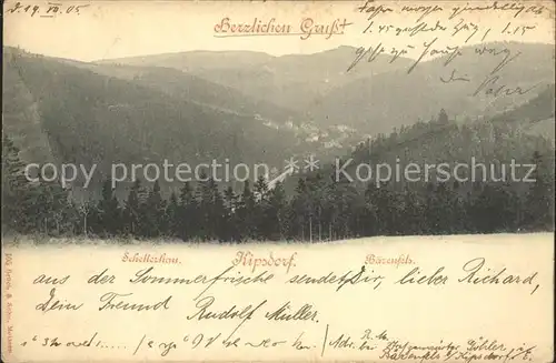 Kipsdorf Schellerhau Baerenfels Kat. Altenberg