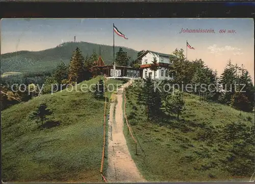 Oybin Bergrestaurant Johannisstein an der Landesgrenze Kat. Kurort Oybin