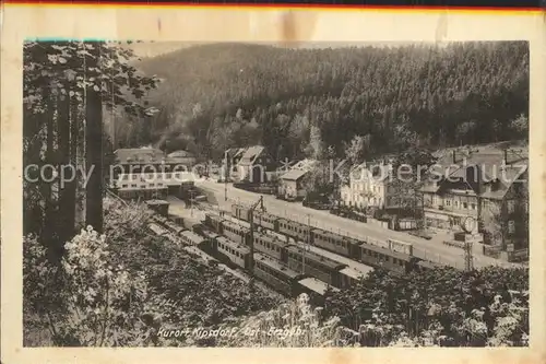 Kipsdorf Bahnhof Eisenbahn Kurort Erzgebirge Kat. Altenberg