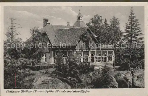 Oybin Baude auf dem Toepfer Zittauer Gebirge Kat. Kurort Oybin