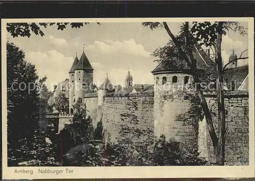 Amberg Oberpfalz Nabburger Tor Stadtmauer Kat. Amberg