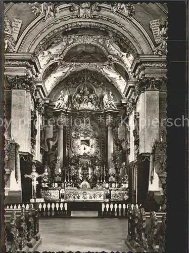 Amberg Oberpfalz Mariahilfberg Kirche Inneres Altar Kat. Amberg