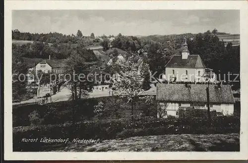 Lueckendorf Niederdorf Kirche Kurort Zittauer Gebirge Kat. Kurort Oybin