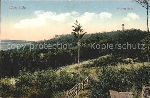 Loebau Sachsen Berg friedrich august Turm  Kat. Loebau