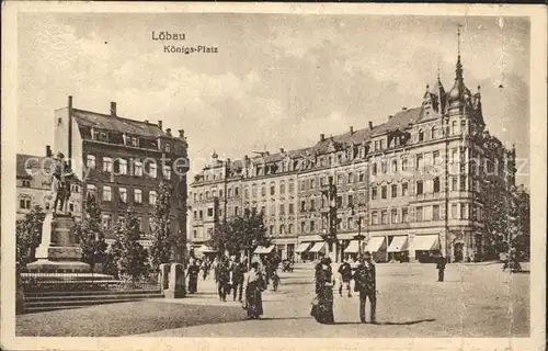 Loebau Sachsen Koenigsplatz Kat. Loebau