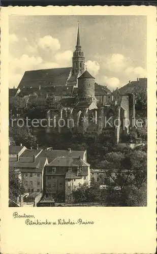 Bautzen Petrikirche Nikolai Ruine Kat. Bautzen