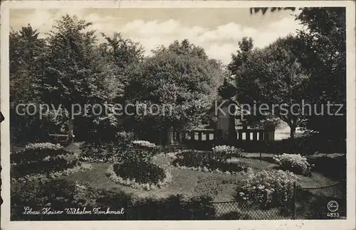 Loebau Sachsen Kaiser Wilhelm Denkmal Kat. Loebau