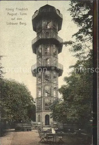 Loebau Sachsen Loebauer Berg Koenig Friedrich August Turm Kat. Loebau