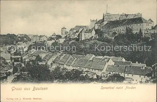 Bautzen Spreethal nach Norden Kat. Bautzen