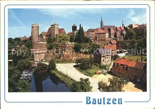 Bautzen Spree Altstadt Alte Wasserkunst Michaeliskirche Kat. Bautzen