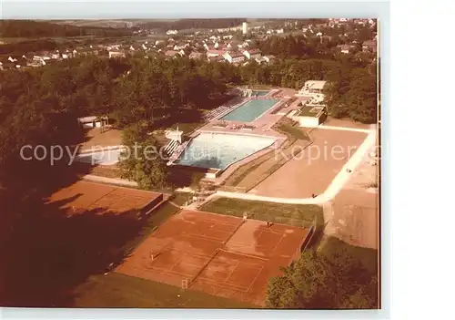 Parsberg Oberpfalz Freibad Sportanlagen Tennisplatz Fliegeraufnahme Kat. Parsberg