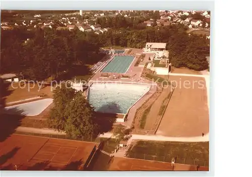 Parsberg Oberpfalz Freibad Sportanlagen Tennisplatz Fliegeraufnahme Kat. Parsberg