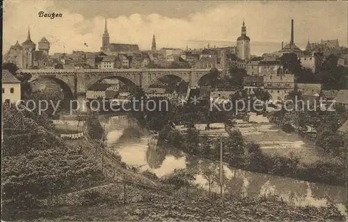 Bautzen Spree Kronprinzenbruecke Altstadt Kat. Bautzen