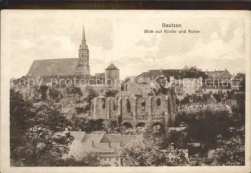 Bautzen Kirche Nikolairuine Kat. Bautzen