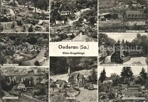 Oederan Klein Erzgebirge Miniaturpark im Stadtwald Kat. Oederan