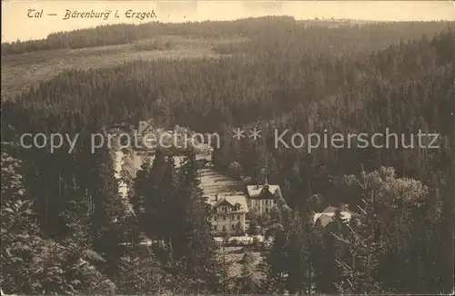 Baerenburg Sachsen Tal Baerenburg Kat. Altenberg