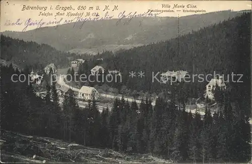 Baerenburg Sachsen Villa Marie Elise Kat. Altenberg