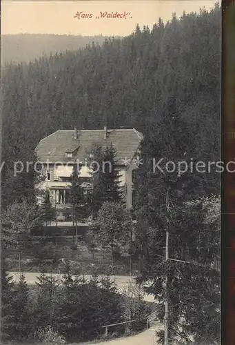 Baerenburg Sachsen Haus Waldeck Kat. Altenberg