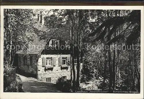 Schellerhau Landhaus Abendfrieden Kat. Altenberg