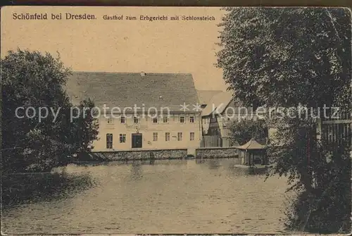 Schoenfeld Weissig Gasthof zum Erbgericht Schlossteich Kat. Dresden