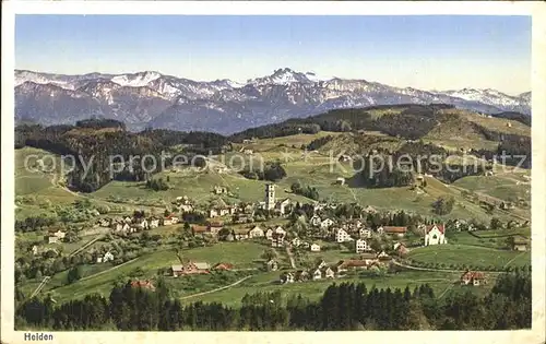 Heiden AR Gesamtansicht mit Alpenpanorama Kat. Heiden