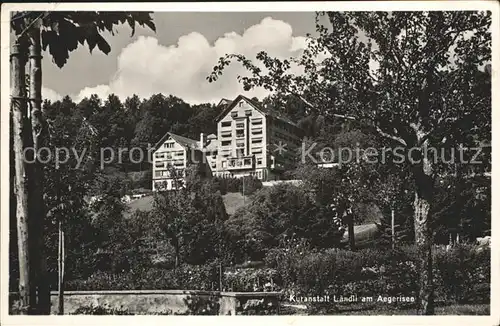 Aegerisee Kuranstalt Laendli Kat. Zug