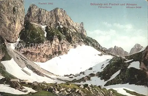 Altmann Saentis Boelzelalp Freiheit Kat. Altmann