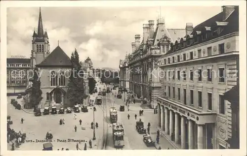 Lausanne VD Place St Francois Tram Kat. Lausanne