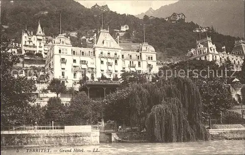 Territet Grand Hotel au Lac Leman Genfersee Kat. Territet