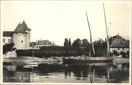 Morges Port Lac Leman Hafen Genfersee Kat. Morges