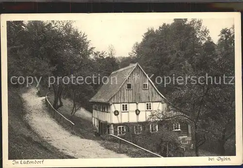 Lueckendorf Haus am Waldrand Serie Saechsische Heimatschutz Postkarten Kat. Kurort Oybin