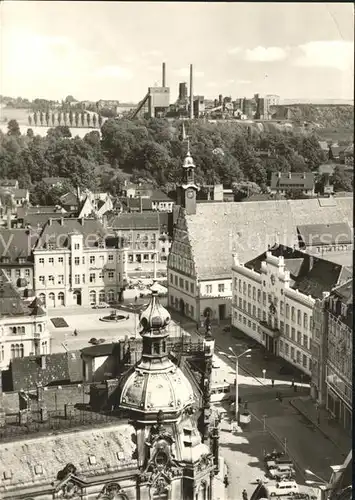 Zwickau Sachsen Blick vom Dom zum Hauptmarkt Kat. Zwickau