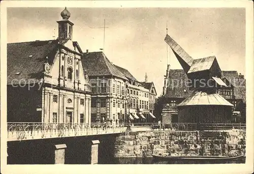 Lueneburg Alter Kran und Kaufhaus am Luenertor Kat. Lueneburg