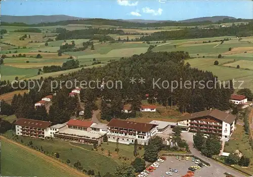 Schoensee Ferienzentrum St Hubertus Oberpfaelzer Wald Fliegeraufnahme Kat. Schoensee