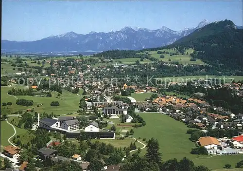 Pfronten Gesamtansicht mit Alpenpanorama Fliegeraufnahme Kat. Pfronten