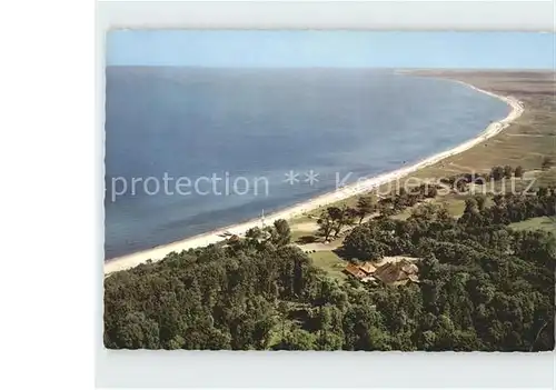 Weissenhaus Wesseker Strand Ostsee Fliegeraufnahme Kat. Wangels