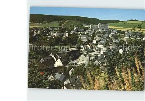 Willingen Sauerland mit Kurklinik Hochsauerland Fliegeraufnahme Kat. Willingen (Upland)