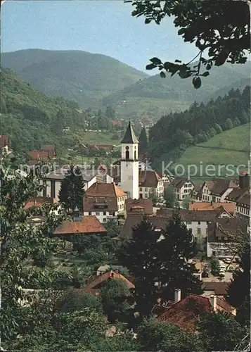 Ottenhoefen Schwarzwald Partie mit Kirche Kat. Ottenhoefen im Schwarzwald