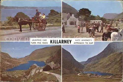 Killarney Kerry Pike Rock Jaunting Car Kat. Killarney
