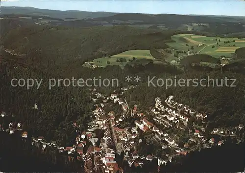 Triberg Schwarzwald Fliegeraufnahme Kat. Triberg im Schwarzwald