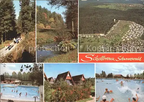 Schellbronn mit Freibad  Kat. Neuhausen