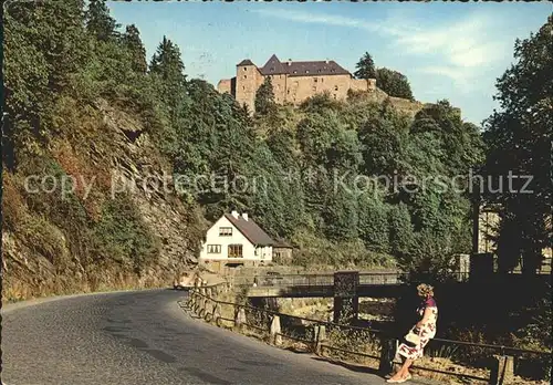 Monschau mit Burgau und Jugendherberge Kat. Monschau