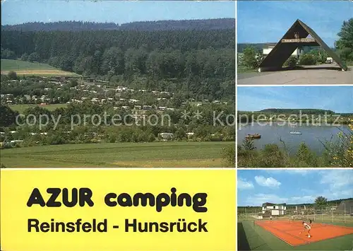 Reinsfeld Hunsrueck AZUR Camping mit Tennisplatz Kat. Reinsfeld