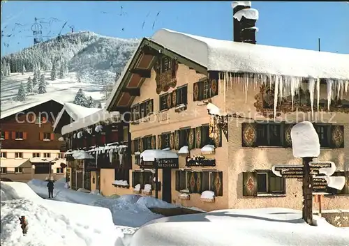 Oberstaufen Gasthof Restaurant Schrothkurort Wintersportplatz Kat. Oberstaufen